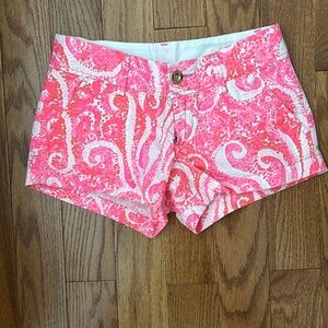 Lilly Pulitzer The Walsh Shorts in Pink Pout (pink paisley) Size 00